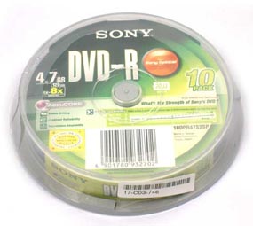 索尼 DVD-R 刻录光盘